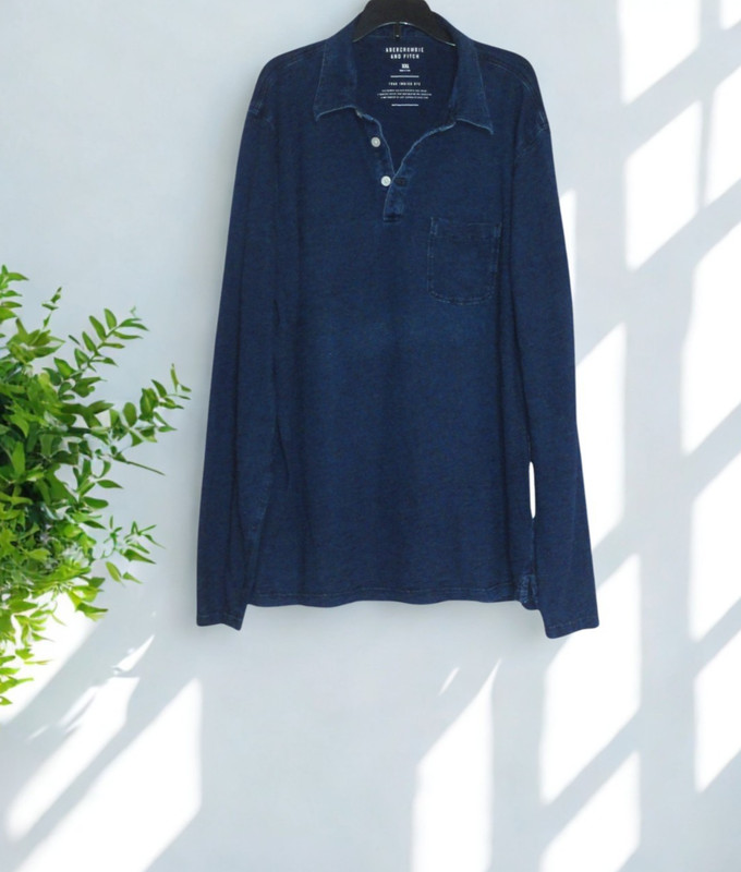 Abercrombie and Fitch XXL Indigo Blue Stretch Denim Tunic Top