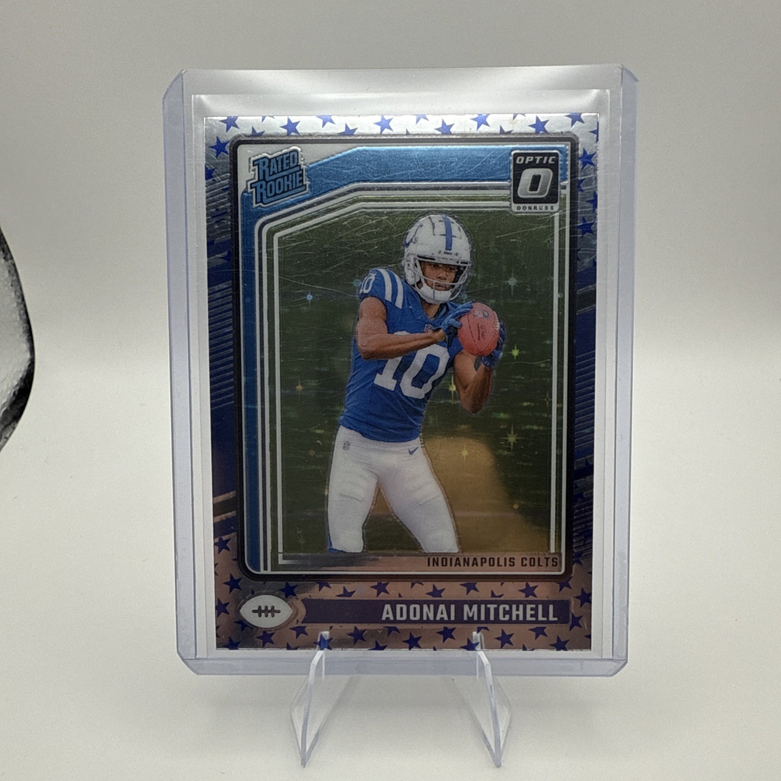 2024 Panini Donruss Optic - Rated Rookie Adonai Mitchell #203 Stars Prizm (RC)