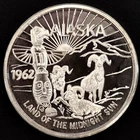 1962 Alaska $20 Alaska Boosters Souvenir Money .999 Fine Silver round! Sheep!