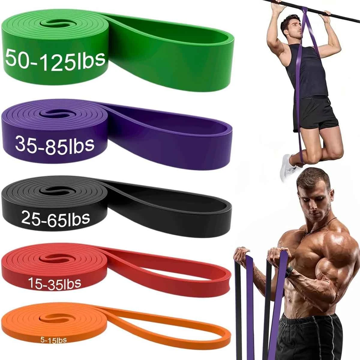 Tension bands, resistance bands, male and female tension muscle training bands
Opens in a new window