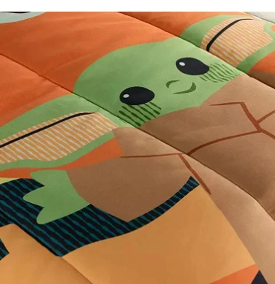 NEW Star Wars Mandalorian Baby Yoda 3-Pc Comforter Set Full/Queen - Big One Kids - Image 4 of 4