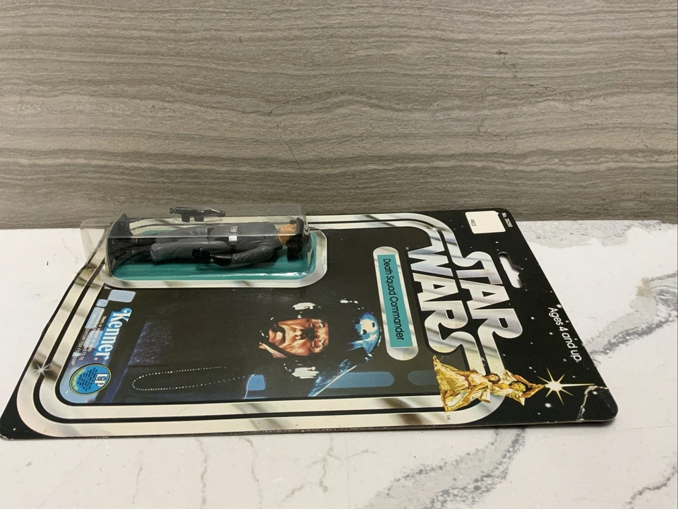 Star Wars Death Squad Commander sin usar, en caja 12 dorsos vintage original 1977 38290 Foto 3 de 4