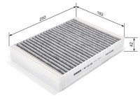 Bosch Filter, Innenraumluft 1 987 432 536 FüR Jaguar