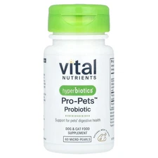 Hyperbiotics®, Pro-Pets™ Probiotic, For Dogs & Cats, Natural Meat, 60