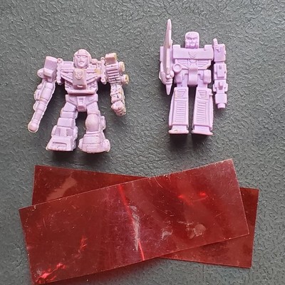 G1 Transformers Decepticon Decoy MEGATRON #32 & DEVASTATOR #48 & Code readers