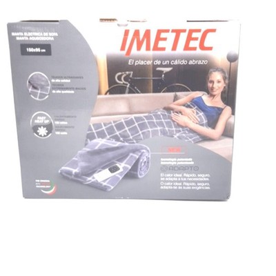 Imetec Adapto Velvet Square Elektrische Bettdecke Samtiger Stoff 150 x 95 cm Ent