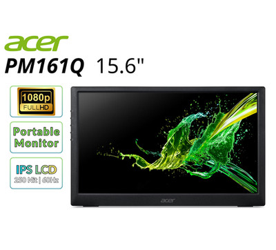 Acer PM161Q 15.6in Portable Monitor FHD 1920x1080 250nit 60Hz 20ms