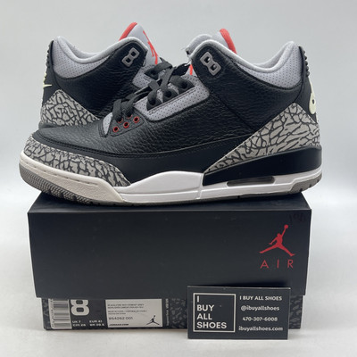 air jordan 3 black cement suede