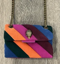 Kurt Geiger Purple Multi Mini Soho Kensington Bag