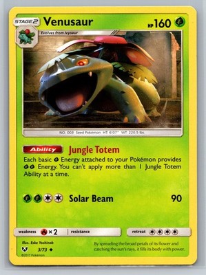 Venusaur - SHL Shining Legends 3/73 Uncommon NM