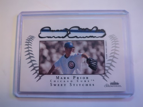 /899 MARK PRIOR Jersey 2003 Fleer Showcase Sweet Stitches #SS-MP, Chicago Cubs