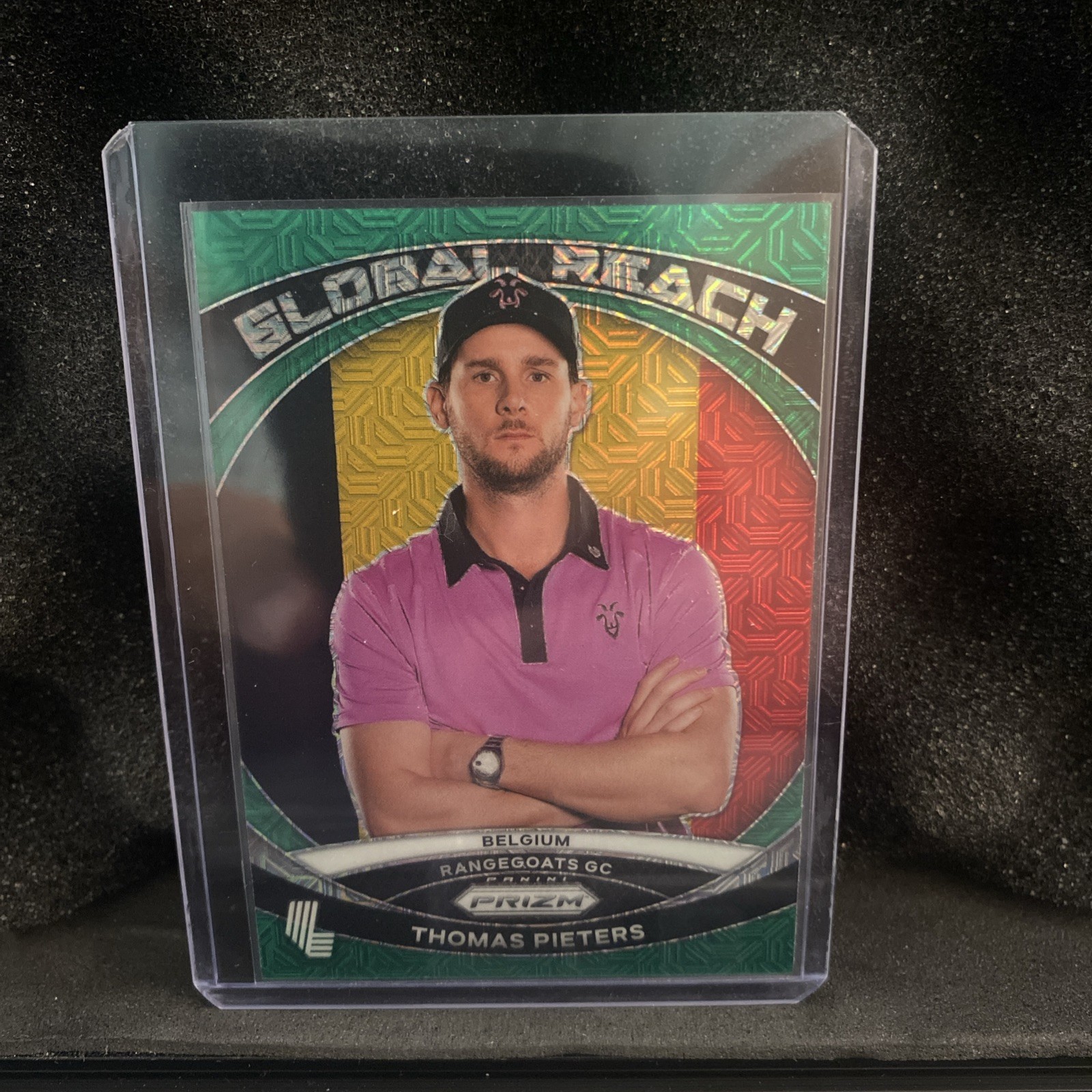 2024 Panini Prizm LIV Golf Global Reach Thomas Pieters Green Mojo 40/54 #12