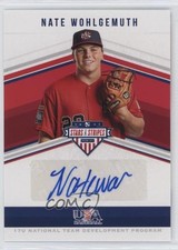 2018 Panini USA Baseball Stars & Stripes 52/173 Nate Wohlgemuth #SS-NW Auto 1cc7