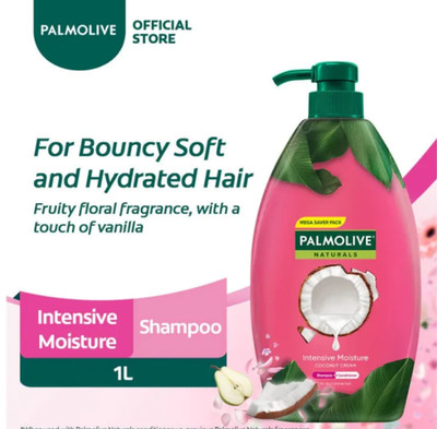 Palmolive Naturals Intensive Moisture Coconut Cream Shampoo 1 Liter with PUMP