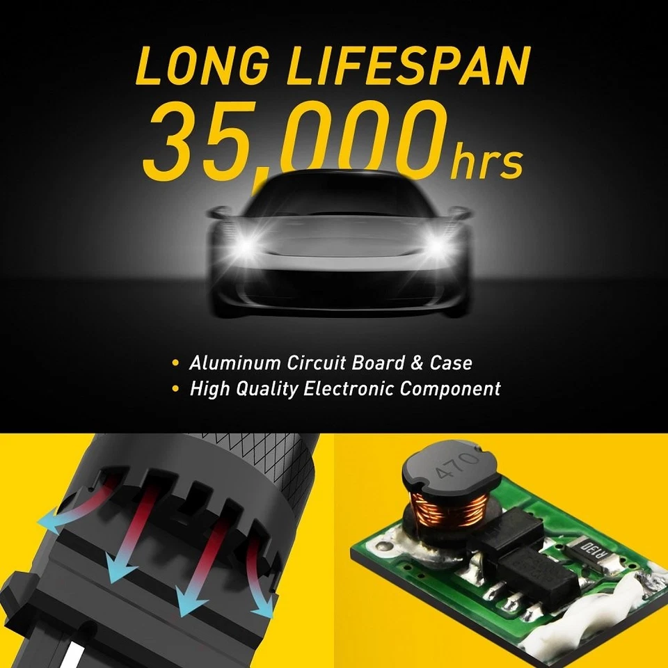 3157 3156 LED Switchback 黄色 白色 琥珀色 信号 转灯 DRL 灯泡 1 ~ 10 套 — 第 4/4 张图片