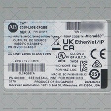 100 New Allen-Bradley 2080-L50E-24QBB Micro850 24 I/O EtherNet/IP Controller