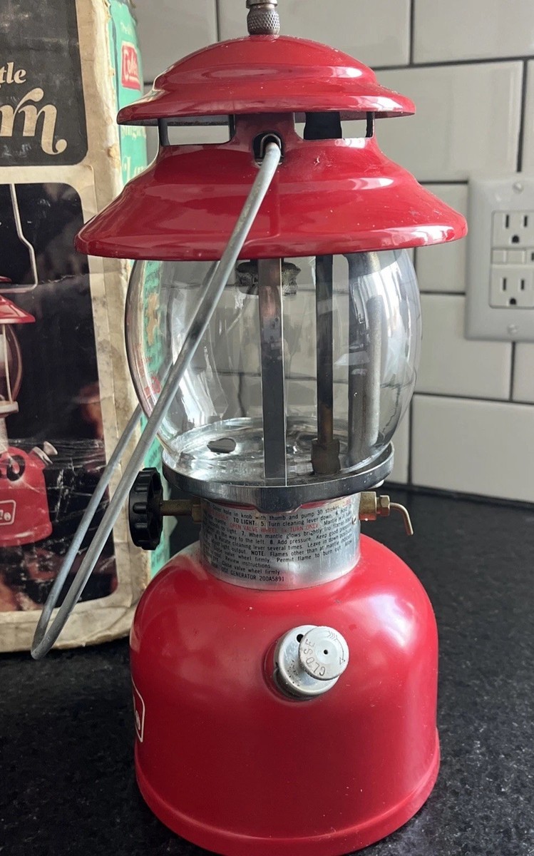 Coleman 200A195 Single Mantle Red Lantern for sale online | eBay