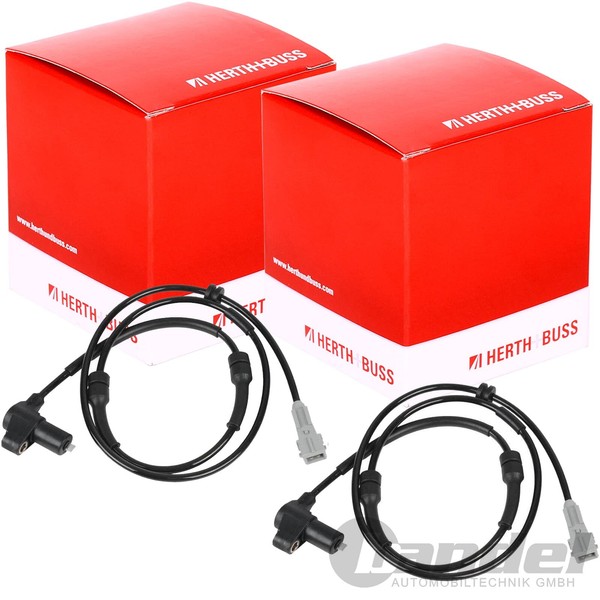 2X Herth+Buss ABS-SENSOR Raddrehzahl Vorne Passend FüR CitroËN Berlingo Peugeot-image