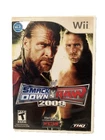 SMACKDOWN VS RAW 2009 (WII) DISC + CVR ART + MANUAL - NO CASE - VERY GOOD