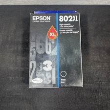 Epson 802XL Black Ink Cartridge High Yield T802XL120 Genuine Sealed EXP 01/2021