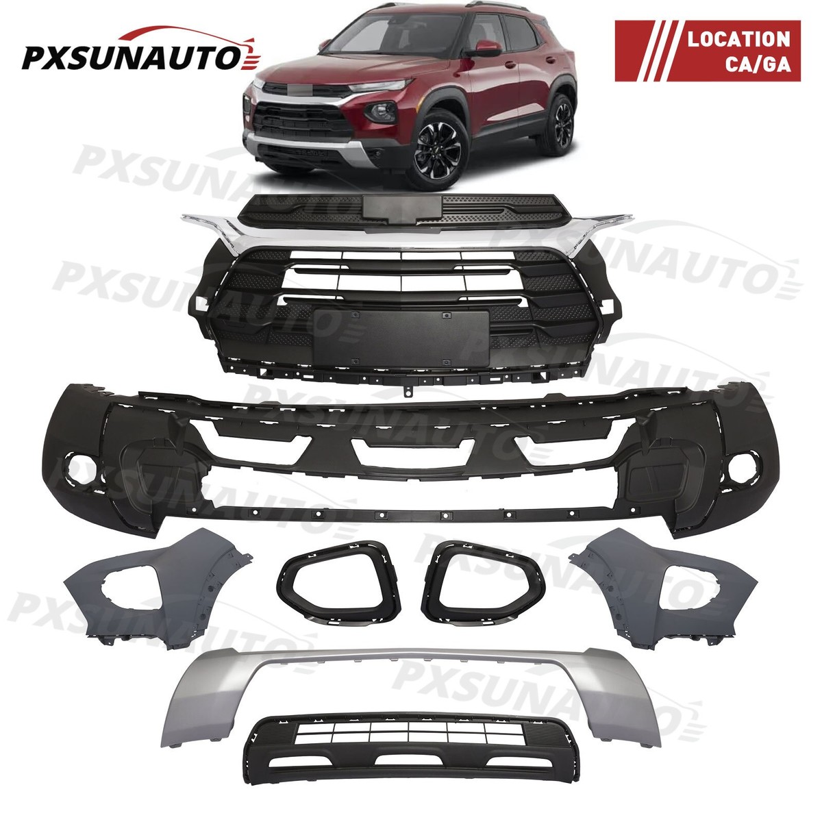 Fit For 2020 2021 2022 2023 Chevy Trailblazer Front Bumper Cover