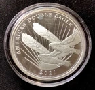 2021 Cook Island $2 American Double Eagle 1/2 OZ .999 Silver Coin w/ COA