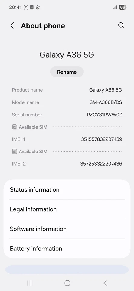 Samsung Galaxy A36 · 256GB, photo 2 of 5