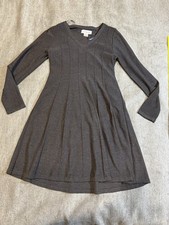 J Howard Acrylic Sweater Long Sleeve Dress Gray Size Medium