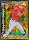 2025 Topps Gilded Collection James Wood Chrome Gold RC Lava Refractor #/10