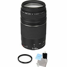 Canon EF 75-300mm F/4.0-5.6 III Lens UV Filter Lens Cleaning Kit