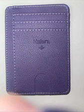 NWOT Purple Leather Halara Mini Wallet Card Holder Minimalist