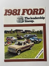 Original 1981 Ford F-Series Pickup Trucks Sales Brochure (6 Color Pages)
