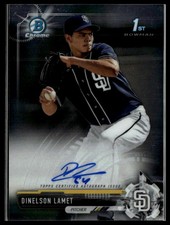 2017 Bowman Chrome #CPA-DLA Dinelson Lamet Prospect Autographs