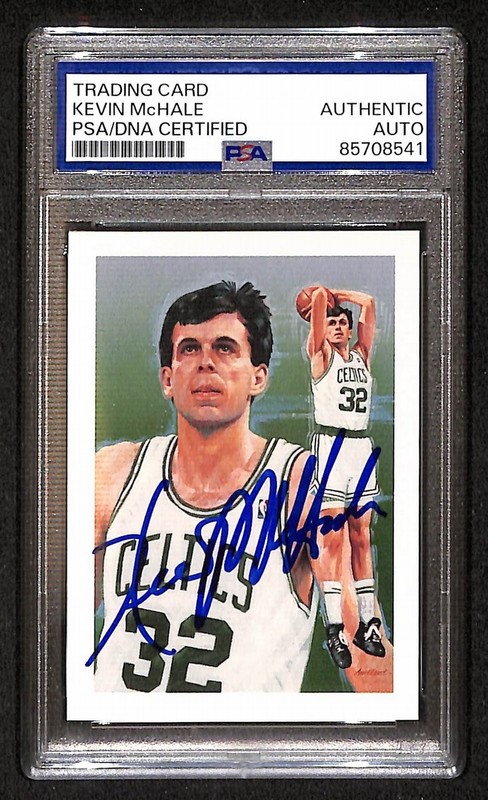 1991-92 Hoops Kevin McHale Signed/Autographed Card #504 Celtics PSA/DNA BA204411