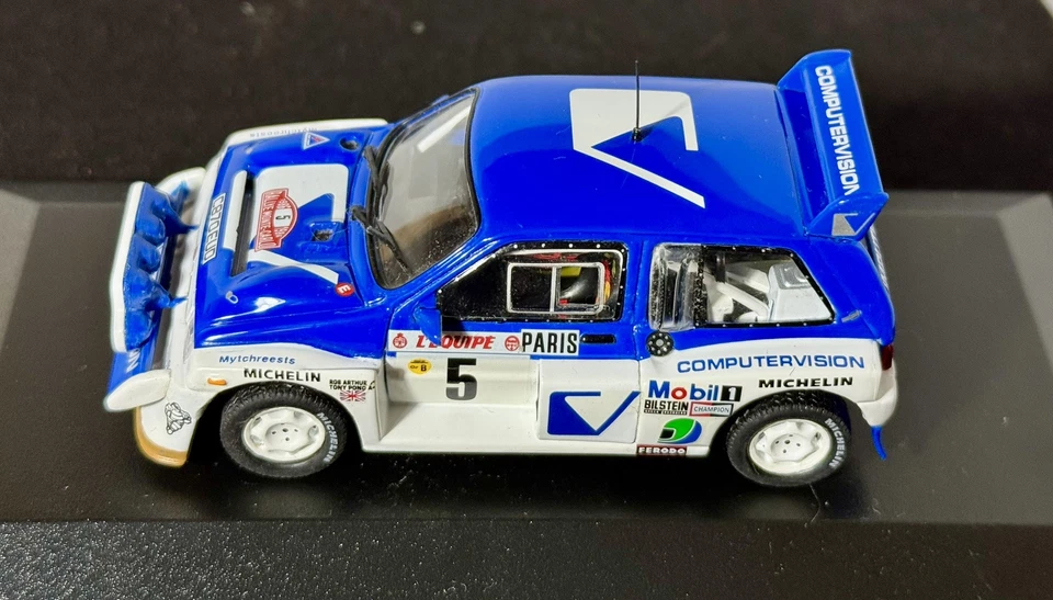 MG METRO 6R4 COMPUTERVISION #5 T.POND-R.ARTHUR RALLYE MONTECARLO 1986 IXO 1:43 - Immagine 4 di 4