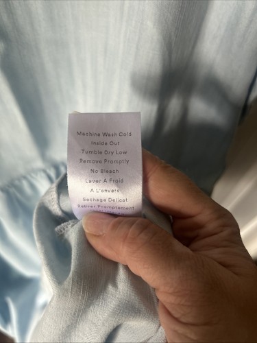 GRAYSON By Frank & Eileen CHANGEMAKER Hemdblusenkleid Gr. 3 M Blau Chambray - Bild 7 von 8