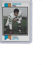 1973 Topps Winston Hill New York Jets Football Card #150