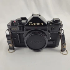 Canon A-1 SLR 35mm Film Camera Black Body Only From JAPAN B86 Parts Only As Is