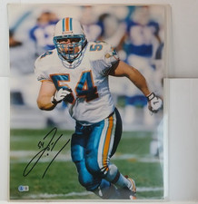 16x20-rare-zach-thomas-miami-dolphins-signed-auto-beckett-coa
