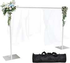 Heavy Duty Backdrop Stand 8x10 FT, Adjustable Pipe and Drape Stand, Photo Boo...