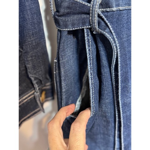 GB Workwearcore Denim Boilersuit Jumpsuit Womens Large 70s Utility Western Retro - Picture 4 of 7