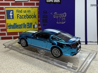 1/64 2013 Ford Mustang Shelby GT-500 Blue Chrome NVRLand