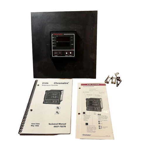 Chromalox 2104 Temperature Controller Mounting Plate Hardware Manual Untested