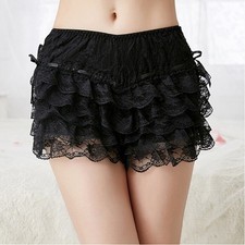 Lady Girl Sexy Frilly Lace Ruffle Shorts Knicker Panty Underwear G-string Bri