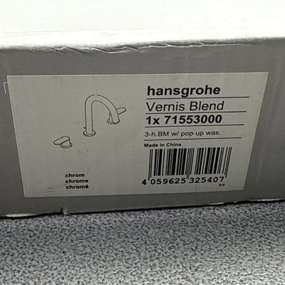 Hansgrohe VERNIS BLEND 3-HOLE BASIN MIXER WITH POP-UP 71553000 ( NEW OTHER )
