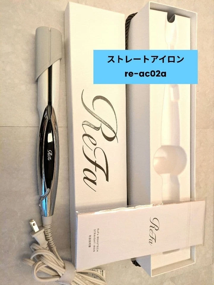 MTG ReFa BEAUTECH STRAIGHT Electric IRON Silver RE-AC02A Haareisen Japan