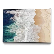 Giant Art Canvas  36x24 Feldtkeller - Where the Ocean Ends Framed in White