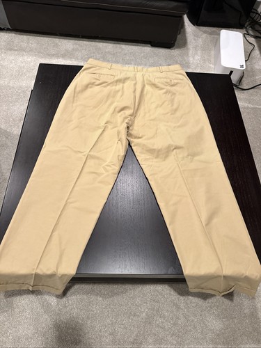 Polo Ralph Lauren Pants Mens 38x30 Golf Tan Cotton Nylon Vintage Preppy 90 - Picture 6 of 9