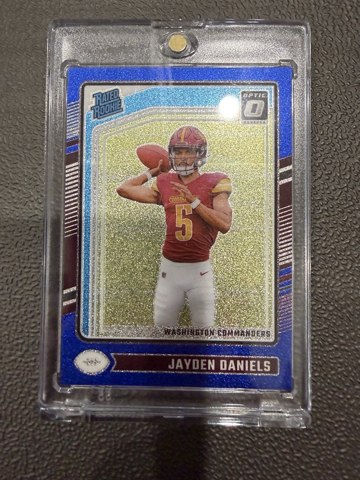 2024 Donruss Optic - Rated Rookie Jayden Daniels #248 Blue Glitter Prizm- SSP