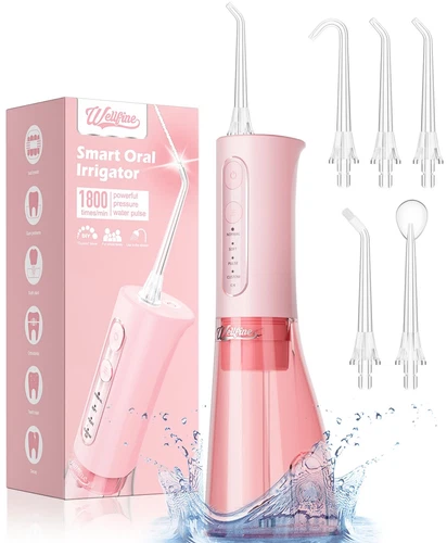Water Dental Flosser Teeth Pick: Portable Cordless 4 Modes Flossers Pic 300ML...